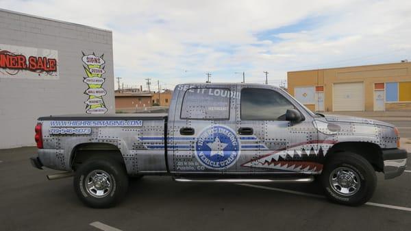 Our company truck is a great example of what we can do for you vehicle.