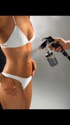 Airbrush spray tanning