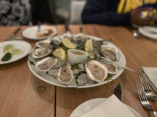 Dozen oysters