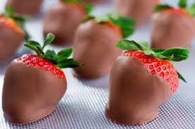 Chocolate-Dipped Strawberries -  They must be good for you there is fruit in them!