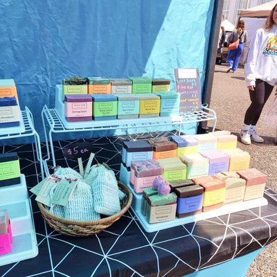 Vegan soap at the Astoria Soap booth.