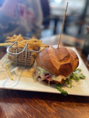 Chicken parm sandwich on fresh roll...tasty!!!