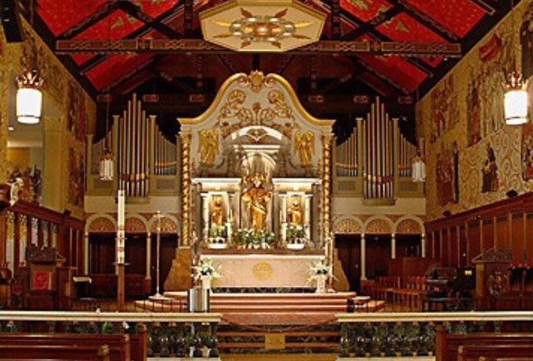 Inside the Cathedral Basilica of St Augustine