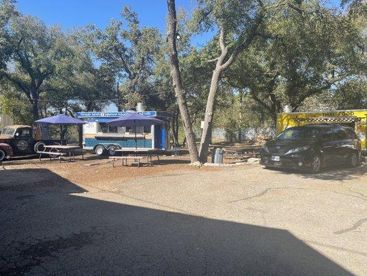 Food truck park... about 7 trucks in total