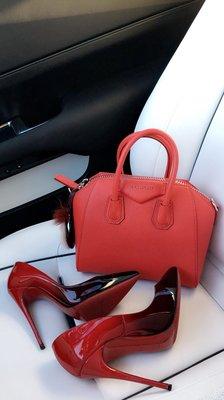 Red Essentials. Red Mini Givenchy Antigona to go with all my Louboutins.