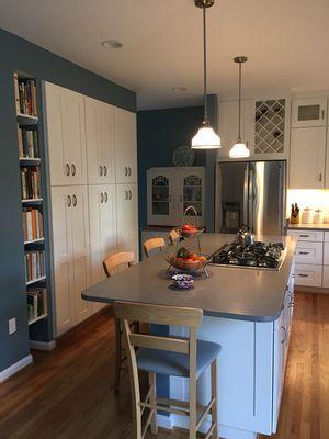 Kitchen Reno Arlington, VA . 9ft + height allowed double stacking