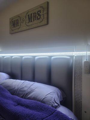 Headboard with LED light