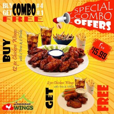 BUY 12Pcs Chkn.Wings Combo, GET 2Pcs Chkn.Wings Combo FREE