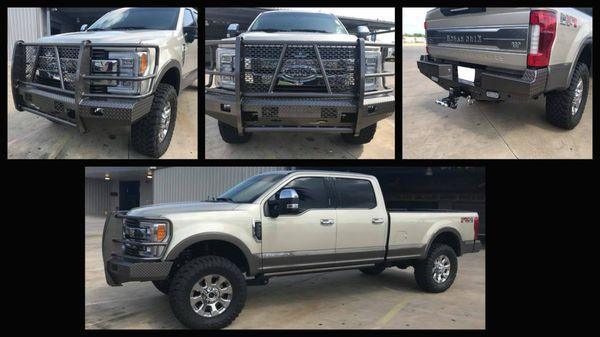 Front & rear painted-to-match Ranch Hand replacement bumpers