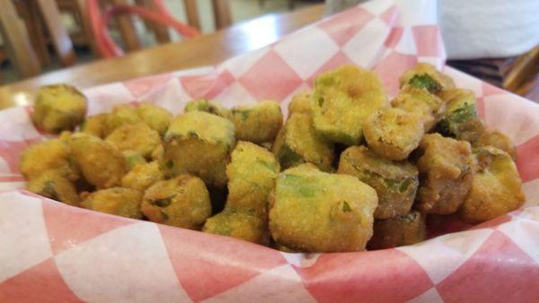 Fresh fried okra.