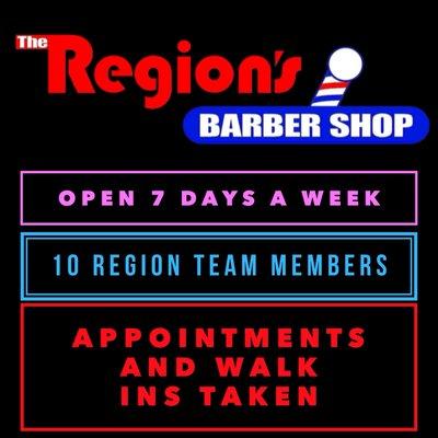 Come by for a haircut and shave 7 days a week.