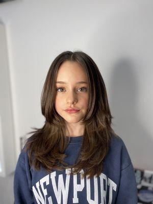 Layered haircut by Vladana for this cutie