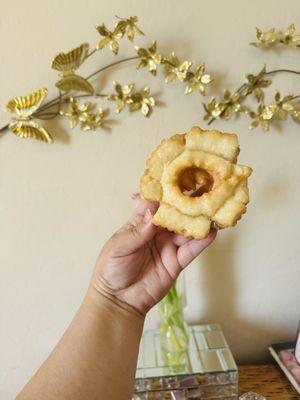 Glazed coffee cake donut