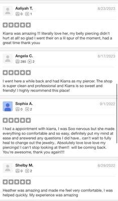 Reviews intentionally hidden from the public by Yelp