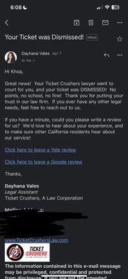 Ticket Crushers Law