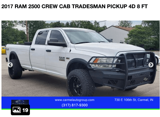 2017 RAM 2500 CREW CAB TRADESMAN PICKUP 4D 8 FT