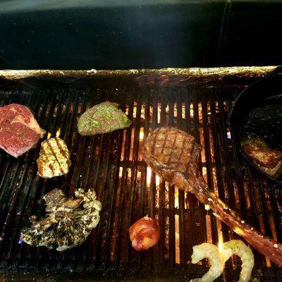 Join us for Steaks, Chops, Wild Game and Seafood, grilled to perfection!