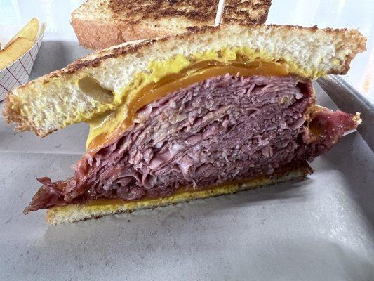 Grilled Cheese with Corn Beef