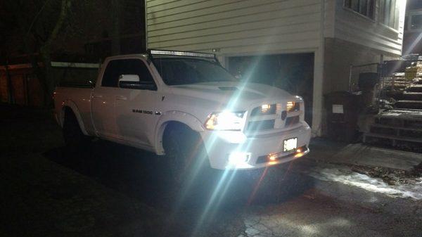 2016 Ram With projectors 35W 6000K canbus HIDs.