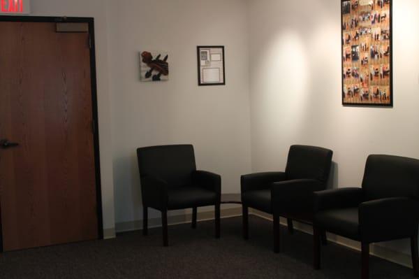 More than one waiting room in our studios