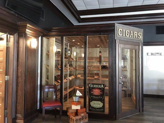 You can get cigars in the clubhouse