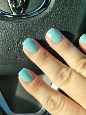 Disney nails - Beautiful Springtime color