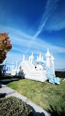 Picturesque bounce house!