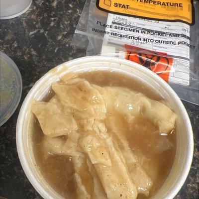 This is what you call Peach cobbler (lg)? This isnt even done I'm grandma would turn in her grave if she seen this crap or tasted this.