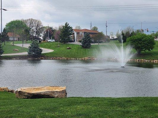 A beautiful Apartment Community in Shawnee maintained by Tuff Turf for 5 years looking very good this spring!