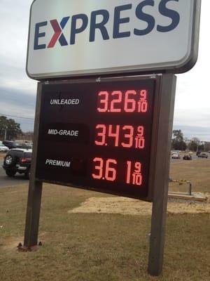 Gas prices today 27-Nov-12