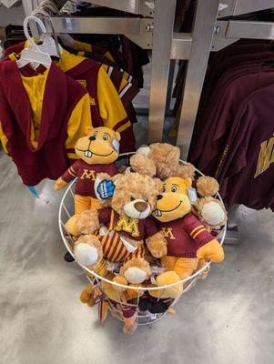 Goldy and bear plushies