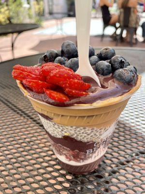 Classic Acai Bowl w/Cashew Butter & Chia Pudding