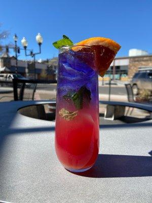 Gin Mint Blood Orange Sour