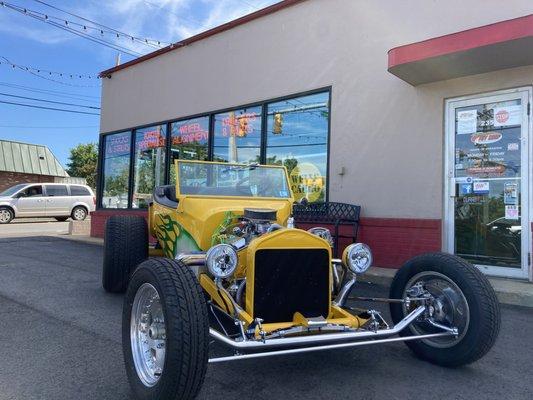 A hot rod built by one of our master techs and other students when they were in high school