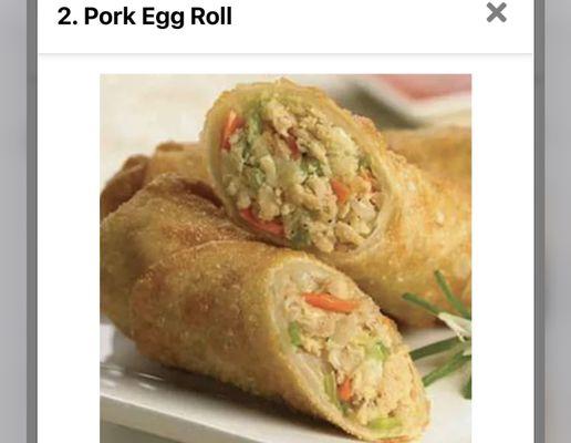 Pork egg roll