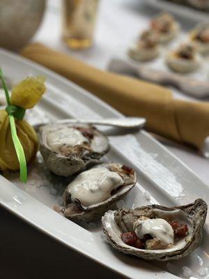 Bacon and ranch oysters (chef's creation)