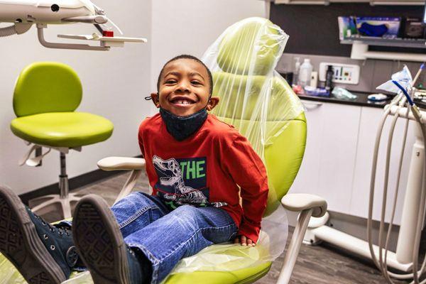 Kids are all smiles when visiting The Grand Family Dental.