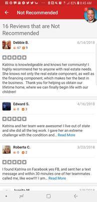 5 star review after review yet yelp doesn't show these.  Its crazy. Real people with real transactions proof of closed transactions