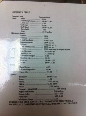 price list as of 2/07/12