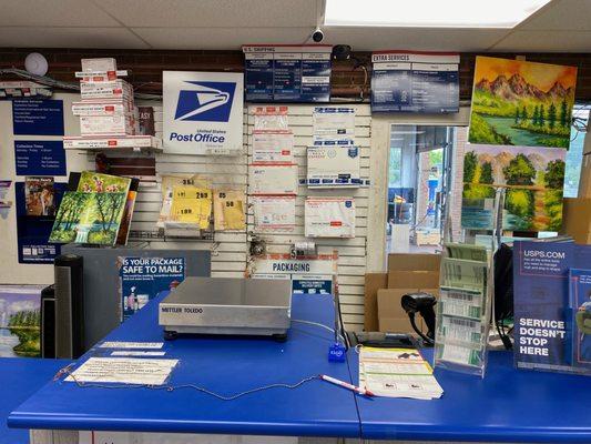 USPS Postal Mailing Center and supplies