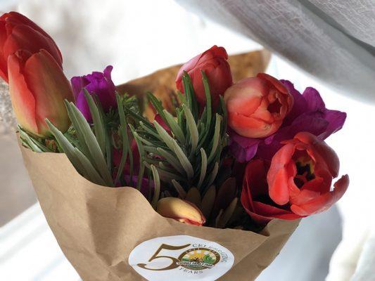 Organic Flower Bouquet from Thomas Farm