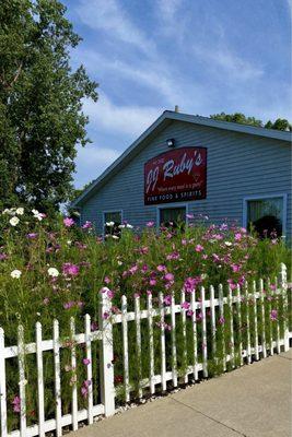 Garden outside JJ Rubys.