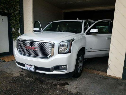 Full interior shampoo, steam clean and basix exterior detail for the vineyard owner in Santa Ynez.