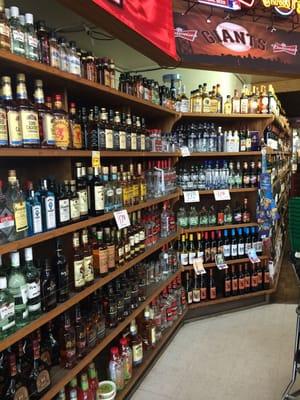 Alcohol section... Local selections available