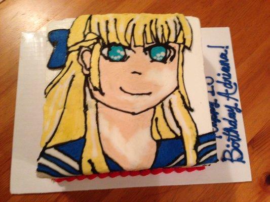 Sophia knows what's she is doing.  Truly talented and my daughter was thrilled with her 13th birthday anime cake.