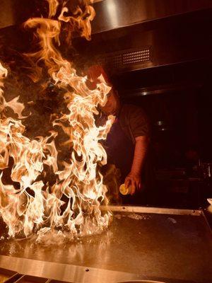 Hibachi cook