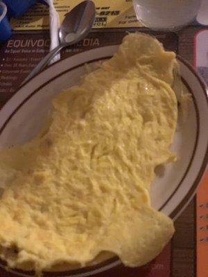 Scrambled eggs.... I cut them up and put them In a bowl of grits. I seasoned the grits with butter, salt, pepper and tobasco.