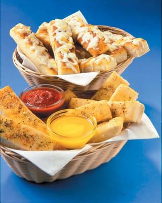 Cheesy Bread Sticks & Bread Sticks