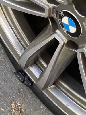 Popped run-flat tire after 10 minutes of driving on my wife's impeccable "pot-hole-aim...!