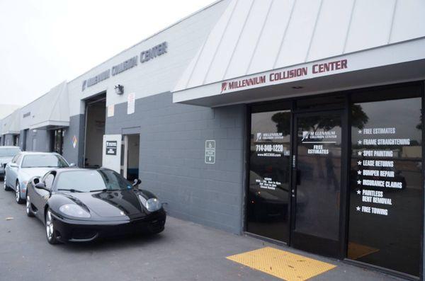 1999 Ferrari F360 quarter panel repaired